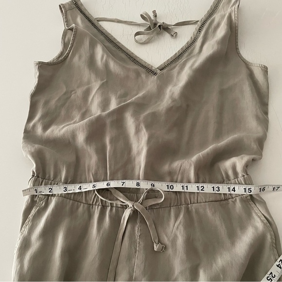 CLOTH & STONE Crossback Crochet Trim Jumpsuit size S - Picture 7 of 16